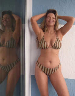 Aerie Sparkle Classic Bikini Bottom Blue Mist