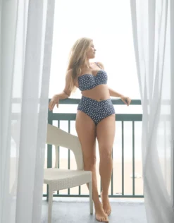 Aerie Crossover High Waisted Bikini Bottom Fresh Bright