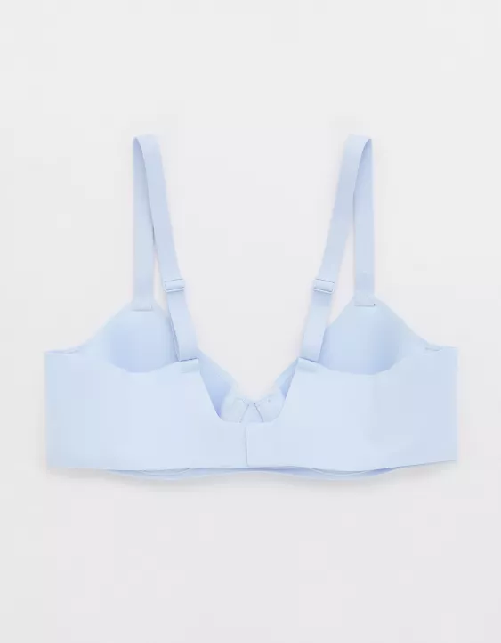 Aerie SMOOTHEZ Full Coverage Lightly Lined Bra Eyelet Blue - Image 4