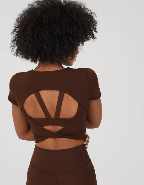 OFFLINE By Aerie Real Me Xtra Twist Back Tee - Image 2