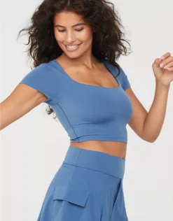 OFFLINE By Aerie Real Me Square Neck T-Shirt