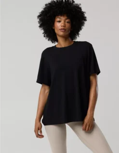 OFFLINE By Aerie Let's Stretch Oversized T-Shirt True Black
