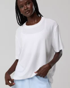 OFFLINE By Aerie Let's Stretch Oversized T-Shirt White