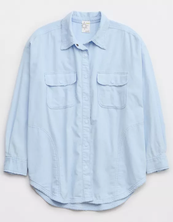 OFFLINE By Aerie Oversized Corduroy Button Up - Image 3
