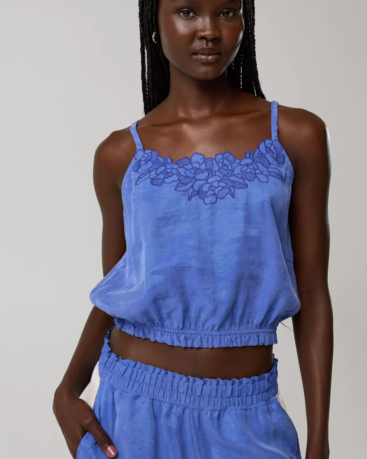 OFFLINE By Aerie You're So Smooth Tank Top Ice Blue