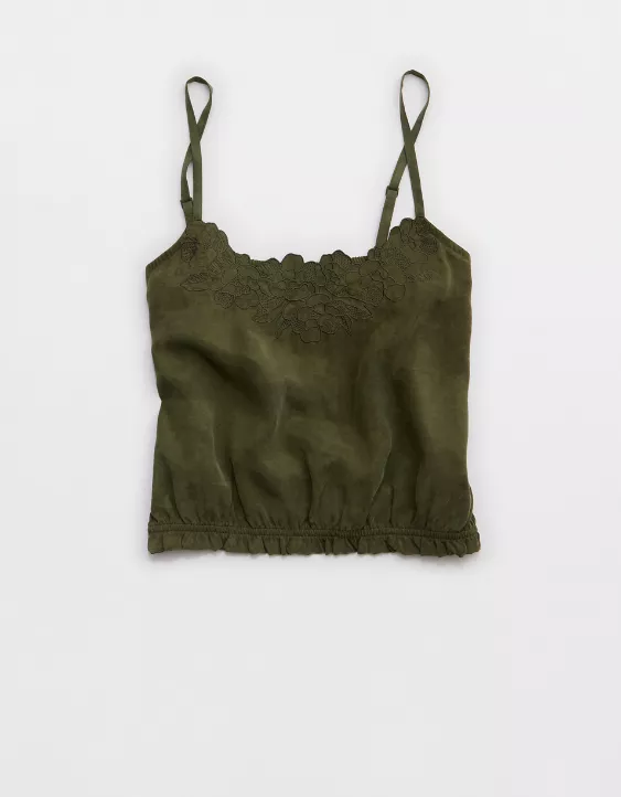 OFFLINE By Aerie You're So Smooth Tank Top Military Green - Image 3