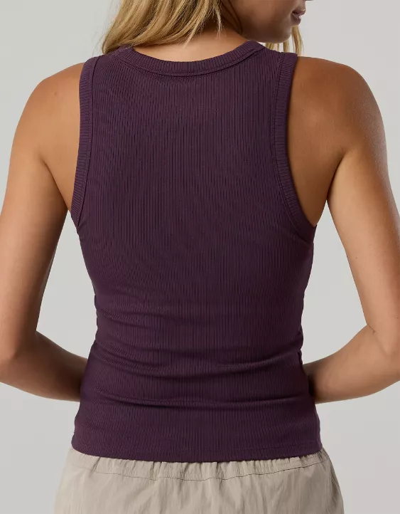 OFFLINE By Aerie Thumbs Up Heavyweight Tank Top Cool Berry - Image 2