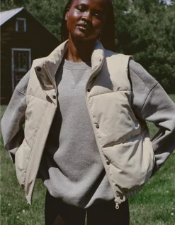 OFFLINE By Aerie Cloud Fleece Oversized Crewneck Dark Heather Gray