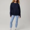 OFFLINE By Aerie Cloud Fleece Oversized Crewneck Royal Navy