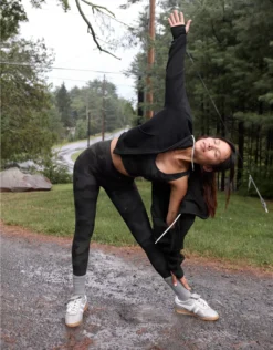 OFFLINE By Aerie Cloud Fleece Classic Full Zip Sweatshirt True Black