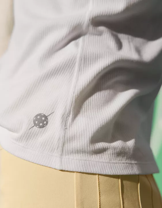 Pickletini Tiffany Rib Tank White - Image 5