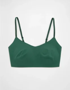 Aerie SMOOTHEZ Padded Scoop Bralette Rugged Green
