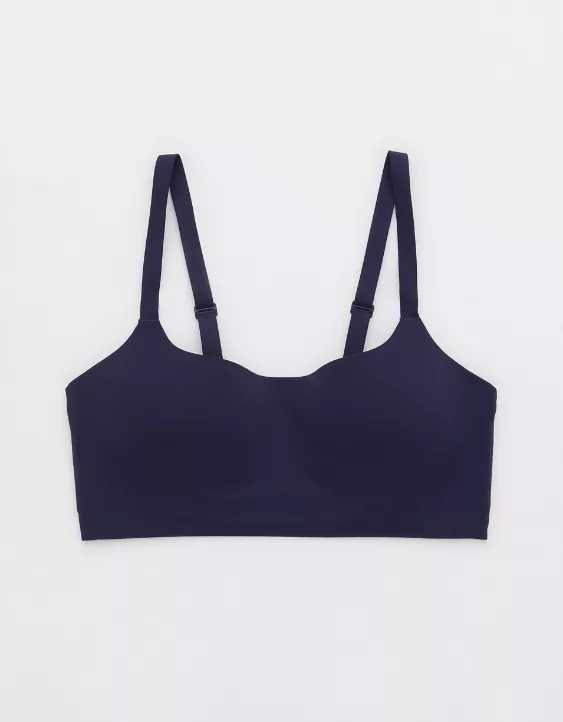 Aerie SMOOTHEZ Seamless Bra-Ish Wireless Bralette Navy - Image 3