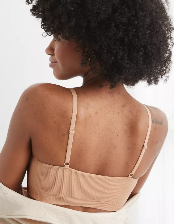 Aerie Superchill Seamless Skinny Scoop Bralette Sands - Image 2