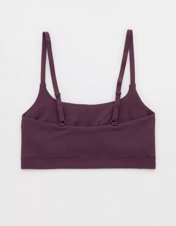 Aerie Superchill Seamless Skinny Scoop Bralette Cool Berry - Image 4