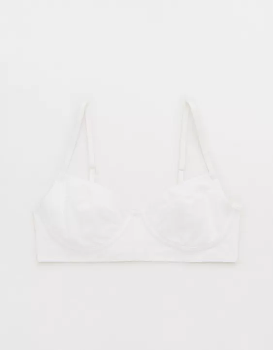 Aerie Superchill Wireless Balconette Bralette White - Image 3