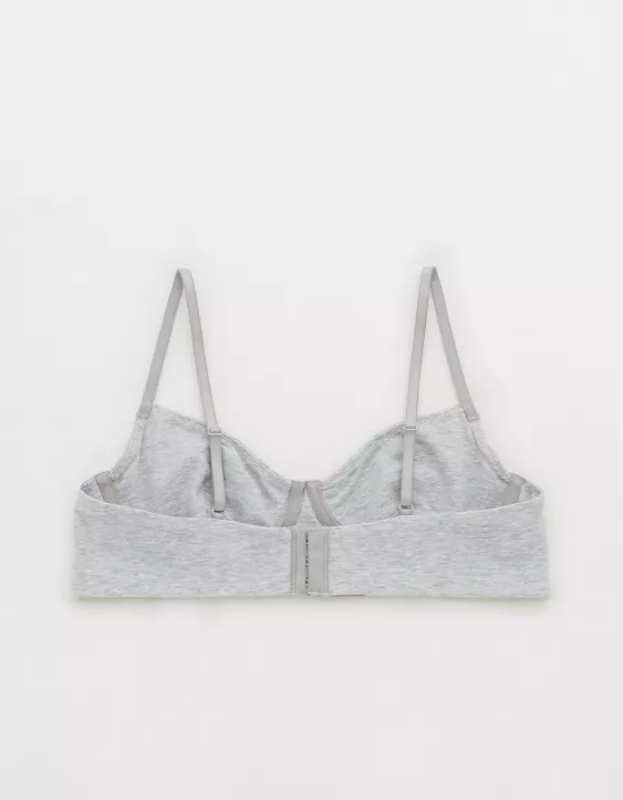 Aerie Superchill Wireless Balconette Bralette Medium Heather Gray - Image 4