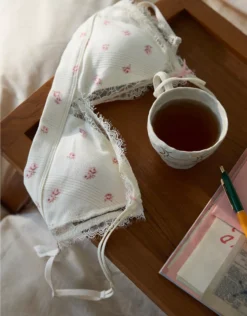 Aerie Superchill Pointelle Padded Triangle Bralette Natural