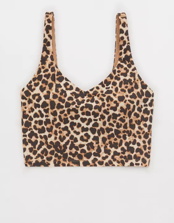 OFFLINE By Aerie Real Me Low Key Longline Sports Bra Sands - Image 3