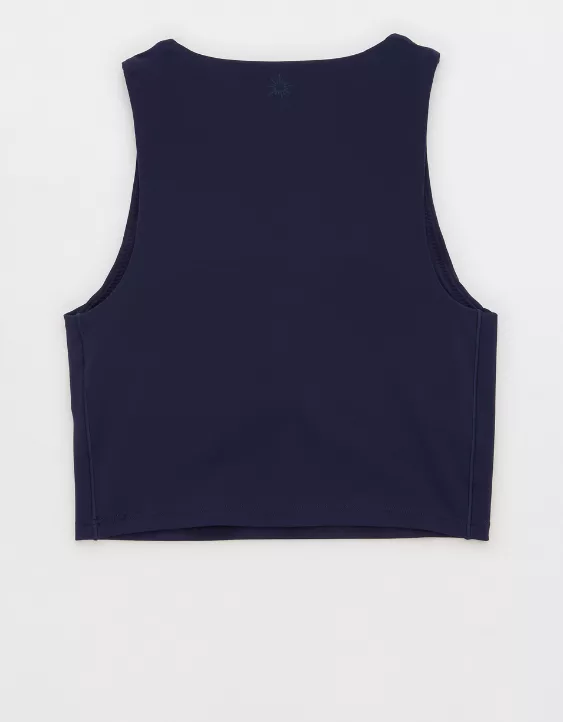 OFFLINE By Aerie Real Me XTRA High Neck Sports Bra Royal Navy - Image 5