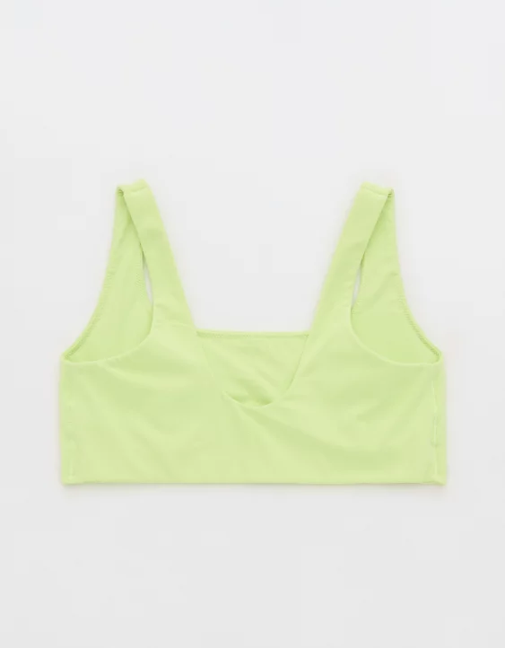 OFFLINE By Aerie Real Me XTRA Classic Sports Bra Sharp Green - Image 4
