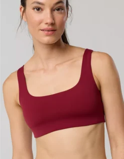 OFFLINE By Aerie Real Me XTRA Classic Sports Bra Deep Cherry