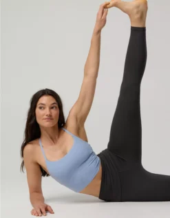 OFFLINE By Aerie Real Me Xtra Strappy Longline Sports Bra Monaco Blue