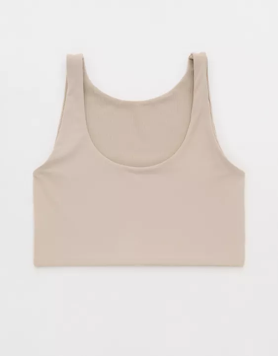 OFFLINE By Aerie Real Me XTRA Rib Switch Up High Neck Sports Bra Stone Harbor - Image 5