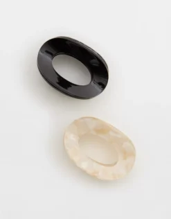 Aerie Circle Cutout Claw Clip 2-Pack Multi-pack