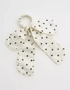 Aerie Bow Hair Tie Soft Muslin
