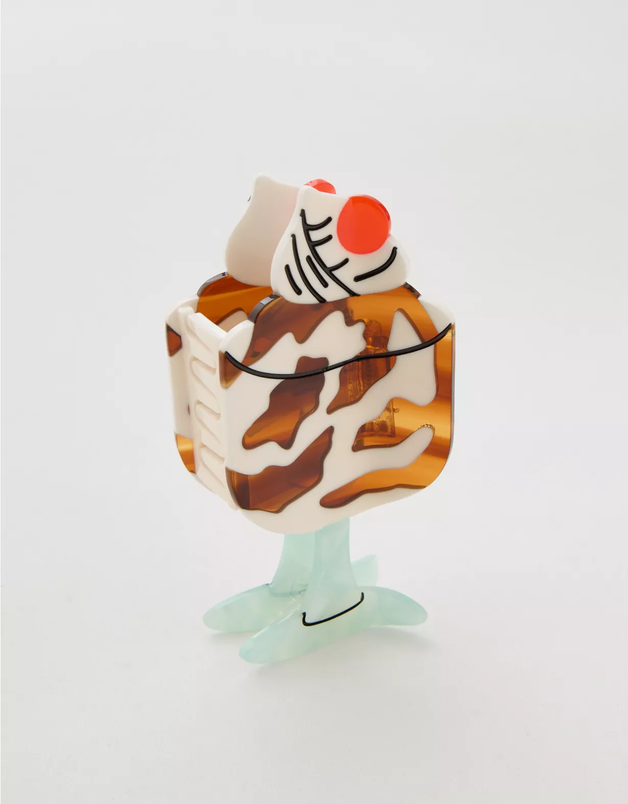 Aerie Jenny Lemons Mini Sundae Hair Clip Multi - Image 2