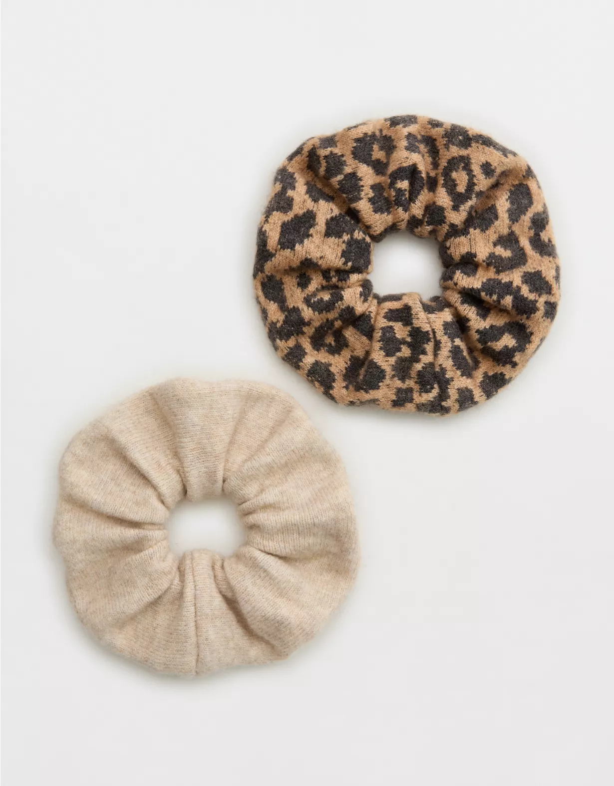 Aerie UnREAL Scrunchie Pack Heather Fawn