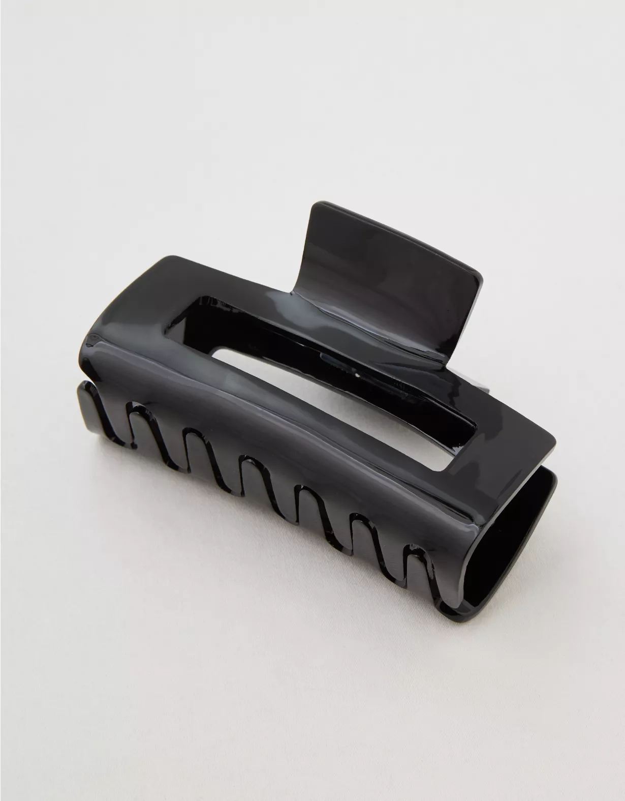 Aerie Large Rectangle Hair Clip True Black - Image 2