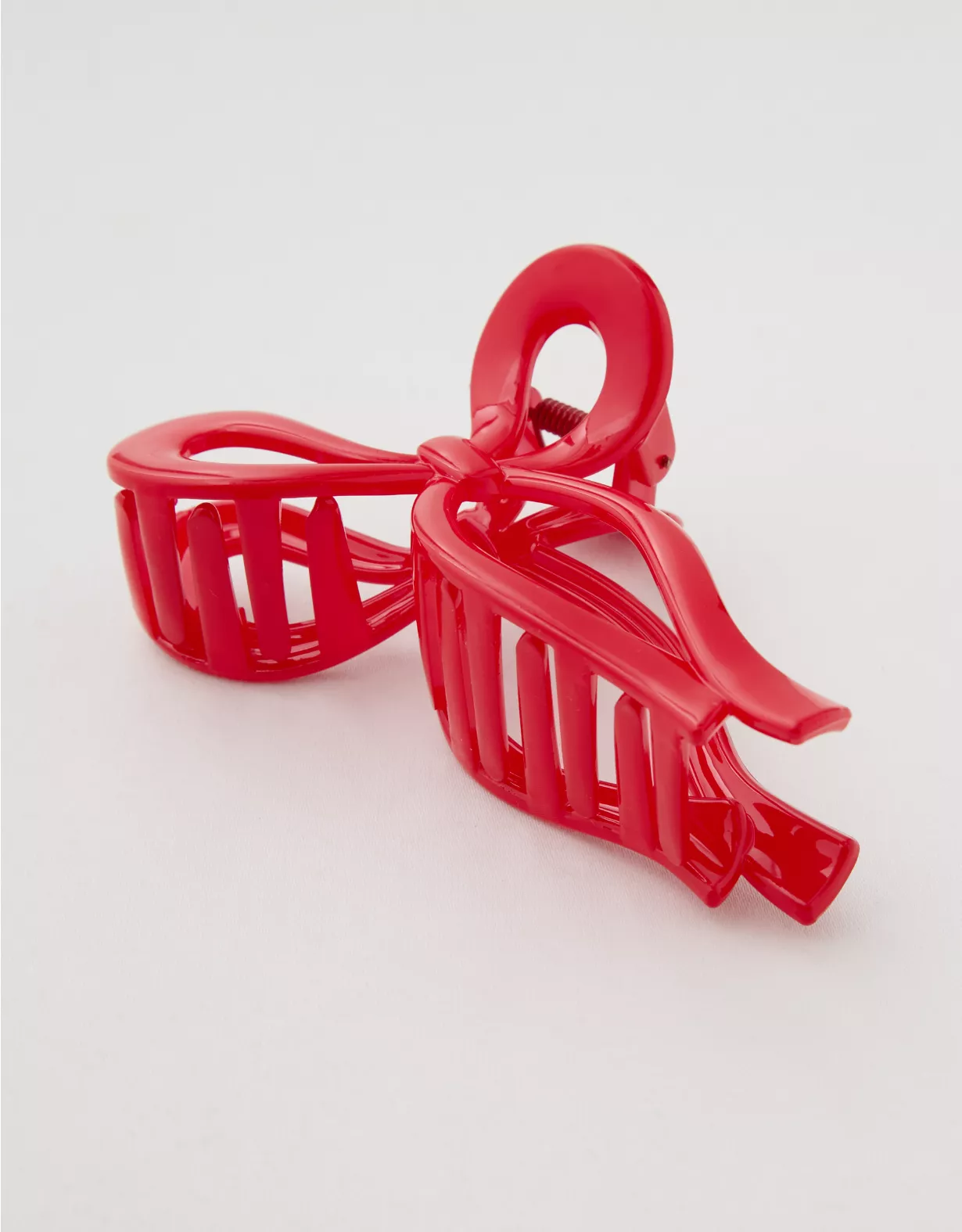 Aerie Bow Claw Clip Bright Red - Image 2