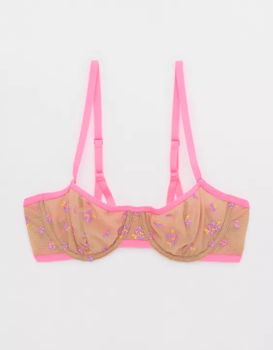 Aerie Show Off Embroidered Unlined Bra - Image 3