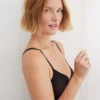 Aerie SMOOTHEZ Mesh Unlined Bra True Black