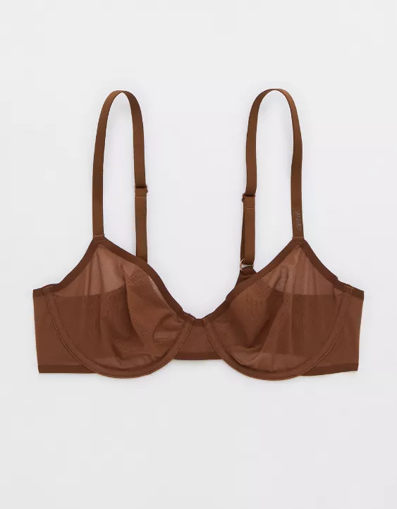 Aerie SMOOTHEZ Mesh Unlined Bra Universe - Image 3