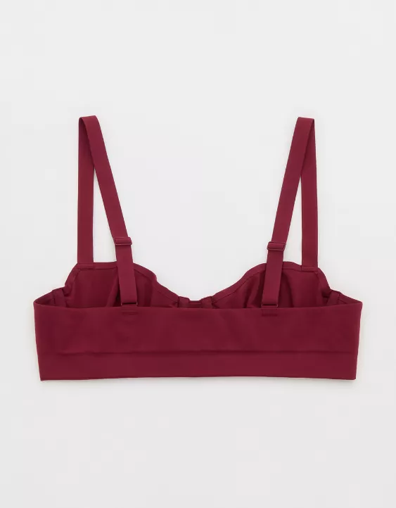 Aerie SMOOTHEZ Seamless Unlined Bra Deep Cherry - Image 4