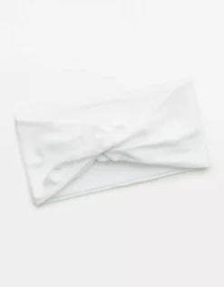 OFFLINE By Aerie Real Me Twist Headband White