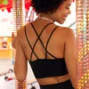 OFFLINE By Aerie Real Me Hold Up! Strappy Sports Bra True Black