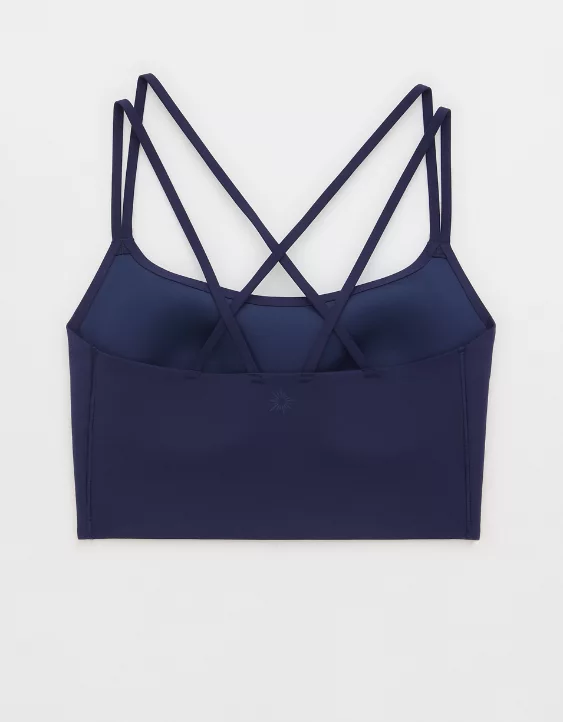 OFFLINE By Aerie Real Me Hold Up! Strappy Sports Bra Royal Navy - Image 4