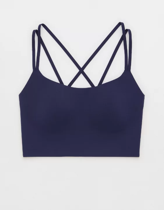 OFFLINE By Aerie Real Me Hold Up! Strappy Sports Bra Royal Navy - Image 3