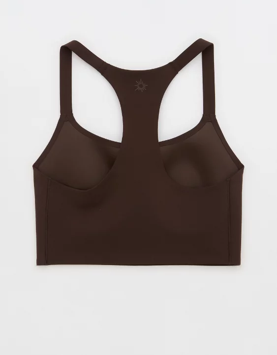 OFFLINE By Aerie Real Me Hold Up! Racerback Sports Bra Deep Earth - Image 5