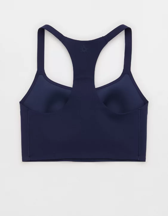 OFFLINE By Aerie Real Me Hold Up! Racerback Sports Bra Royal Navy - Image 4