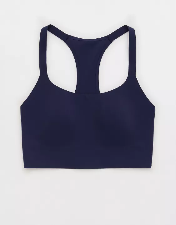 OFFLINE By Aerie Real Me Hold Up! Racerback Sports Bra Royal Navy - Image 3