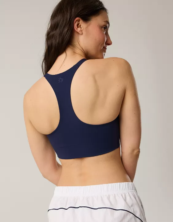 OFFLINE By Aerie Real Me Hold Up! Racerback Sports Bra Royal Navy - Image 2