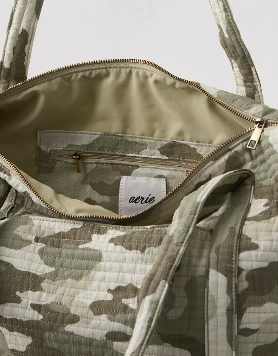 Aerie Quilted Duffle Bag Very Mint - Image 3
