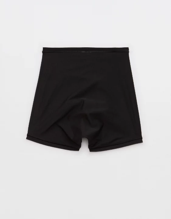 Aerie SMOOTHEZ Everyday Mid Rise Boyshort Underwear True Black - Image 4