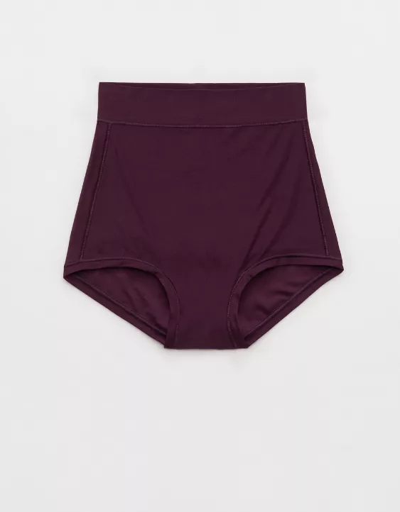 Aerie SMOOTHEZ Everyday Super High Waisted Boybrief Underwear Cool Berry - Image 2