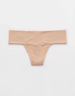 Aerie SMOOTHEZ Everyday Thong Underwear Sands